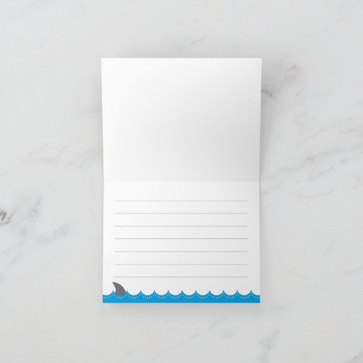 男の子の海賊は感謝していしています: 第2等級は持ち上げ、 サンキューカード (内部)