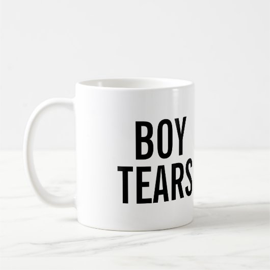 男の子の涙のマグカップ コーヒーマグカップ (左)