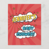 男の子の漫画本スーパーヒーローシャワー願いベビー (裏面)