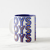 男の子の男の子の男の子 ツートーンマグカップ (正面左)