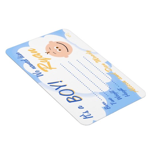 男の子の発表のマグカスタマイズンだ マグネット (右側)