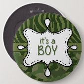 男の子の発表ピン2 缶バッジ (正面&裏面)