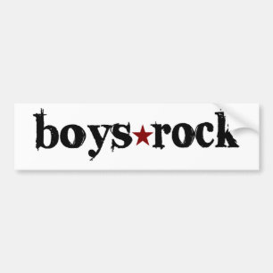 男の子の石 バンパーステッカー