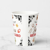 男の子の私の2番目のロデオカウボーイ2番目の誕生日 紙コップ (右)