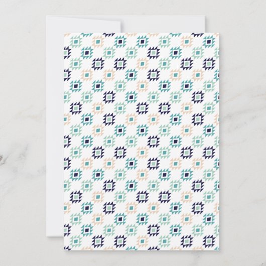 男の子の種族の矢の野生の最初誕生日の招待状 招待状 (裏面)