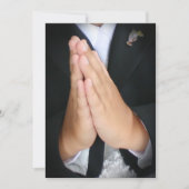 男の子の聖餐 招待状 (正面)