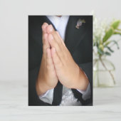 男の子の聖餐 招待状 (スタンド正面)