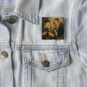 男の子の腕に聖句箱を結んでいるラビ 缶バッジ (インサイチュ)