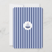 男の子の航海のな第1誕生日の招待状 招待状 (裏面)