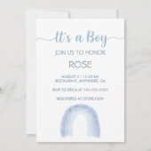 男の子の虹の招待状 招待状 (正面)