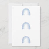 男の子の虹の招待状 招待状 (裏面)