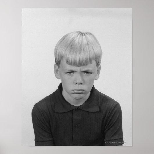 男の子の表情 ポスター (正面)