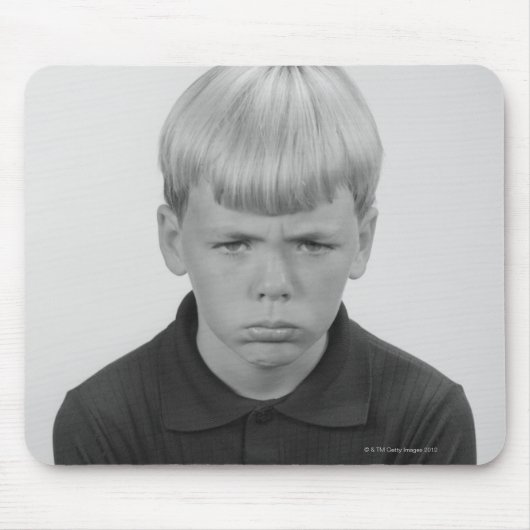 男の子の表情 マウスパッド (正面)
