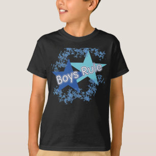 男の子の規則のブルースターの子供のTシャツ Tシャツ