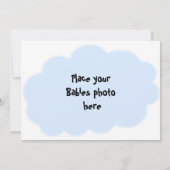 『男の子の誕生のお知らせ』 案内状 (裏面)