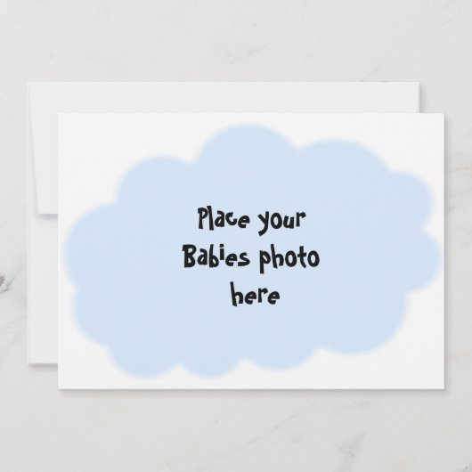 『男の子の誕生のお知らせ』 案内状 (裏面)