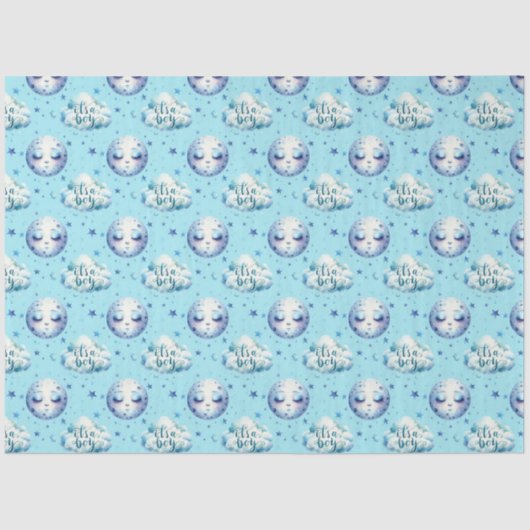 男の子の誕生の発表ティッシュペーパー 薄葉紙 (正面)