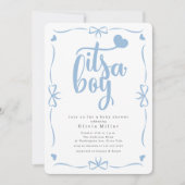 男の子の誕生会 招待状 (正面)