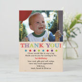 男の子の誕生日のサンキューカード サンキューカード (スタンド正面)