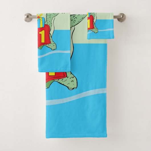 男の子の誕生日の恐竜 バスタオルセット (インサイチュ)