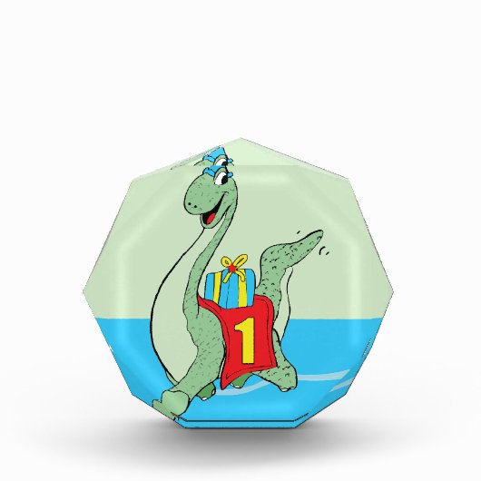 男の子の誕生日の恐竜 フォトブロック (正面)