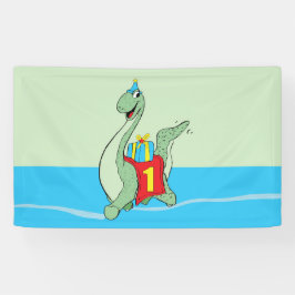 男の子の誕生日の恐竜 横断幕