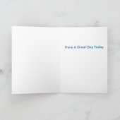 男の子の誕生日カードのためのクローラー掘削機のイメージ カード (内部)