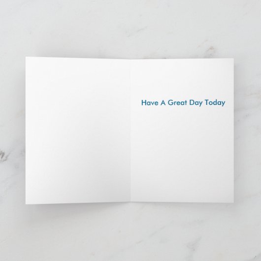 男の子の誕生日カードのためのクローラー掘削機のイメージ カード (内部)