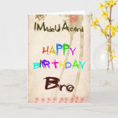 男の子の誕生日カード カード (黄色い花)