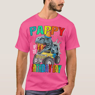 男の子の誕生日トラック恐竜のパピー Tシャツ