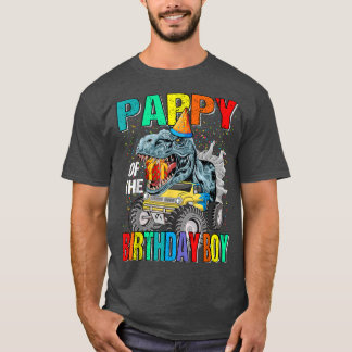 男の子の誕生日トラック恐竜のパピー Tシャツ