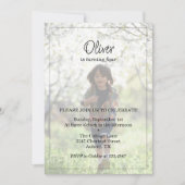 男の子の誕生日パーソナライズ写真パーティー招待状 招待状 (正面)