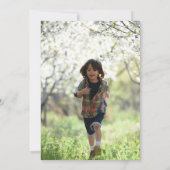 男の子の誕生日パーソナライズ写真パーティー招待状 招待状 (裏面)