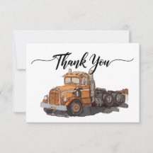 男の子の誕生日パーティオレンジセミトラック