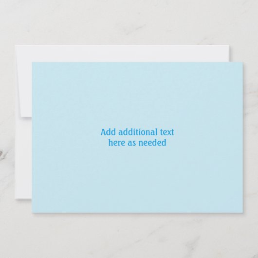 男の子の誕生日パーティーの招待状 – Choo Choo Train 招待状 (裏面)