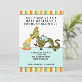 男の子の誕生日パーティーへの招待 招待状 (スタンド正面)