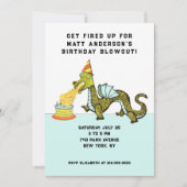 男の子の誕生日パーティーへの招待 招待状 (正面)