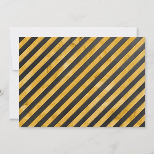 男の子の誕生日パーティー建築写真招待状 招待状 (裏面)