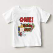 男の子の誕生日ベビー1st誕生日Tシャツとギフト ベビーTシャツ (正面)