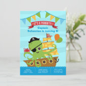 男の子の誕生日招待状 招待状 (スタンド正面)