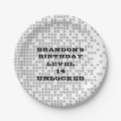 男の子の誕生日10代のパーティーのビデオゲームでBRUH ペーパープレート (正面)