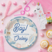 男の子の誕生！ベビーシャワー招待状 ペーパープレート (パーティー)