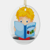 男の子の読本 セラミックオーナメント (右)
