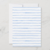 男の子の象のジャングルベイビーシャワーの招待状 招待状 (裏面)