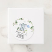 男の子の象の水の色ベビーシャワーポップ・アートのit フェイバータグ (インサイチュ)