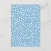 男の子の赤ちゃんよ、外は寒いわよ！おむつくじ券カード エンクロージャーカード (裏面)