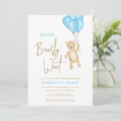 男の子の赤ちゃんを待つのは嬉しい 招待状 (スタンド正面)