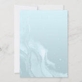 男の子の赤ちゃんシャワーでドライブするサファリの動物のバルーン 招待状 (裏面)