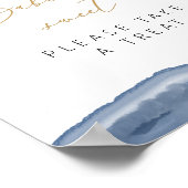 男の子の赤ちゃんシャワーの好意のサイン、ベビーは甘い治療である ポスター (角)