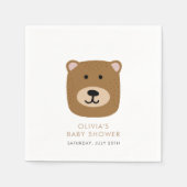 男の子の赤ちゃんシャワーを待つことができる スタンダードカクテルナプキン (正面)